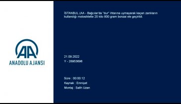 Polisten kaçan şüphelilerin motosikletinde 20 kilo bonzai bulundu
