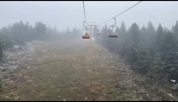 Bursa Uludağ'a mevsimin ilk karı düştü - 3