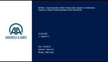 Bursa'dan Hollanda'ya biber salçası sevkiyatı kasımda başlıyor