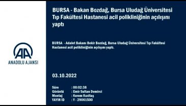 Bakan Bozdağ, Bursa Uludağ Üniversitesi Tıp Fakültesi Hastanesi acil polikliniğinin açılışını yaptı