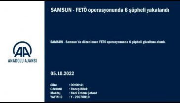 Samsun'da FETÖ operasyonunda 6 şüpheli gözaltına alındı