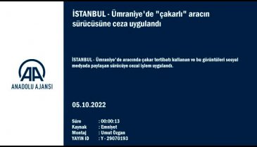 İstanbul'da çakarlı araç kullanan sürücüye ceza