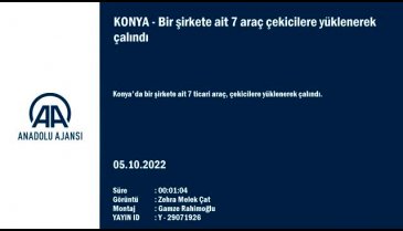 Konya'da 7 araç, çekicilere yüklenerek çalındı