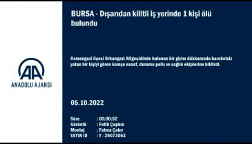 Bursa'da alt geçitteki iş yerinde bir kişinin cansız bedeni bulundu