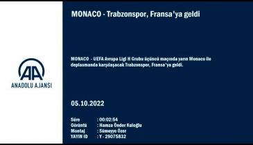 Trabzonspor, Monaco maçı için Fransa'da