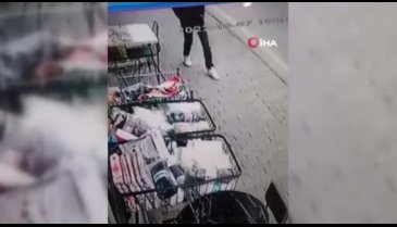 Bursa'da nevresim hırsızı kamerada