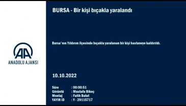 Bursa'da bıçaklı yaralama