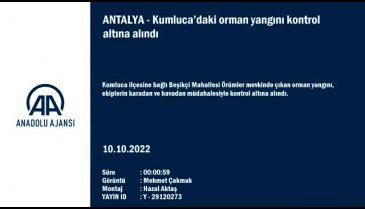 Antalya'daki orman yangını kontrol altına alındı
