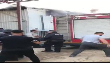 Bursa Mutlular'da imalathanede yangın