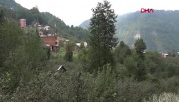 Trabzon'da bahçede ot biçen kadın yorgun mermi ile yaralandı