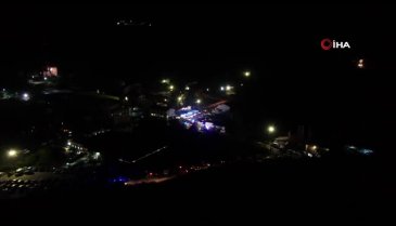 Bartın'da patlama yaşanan maden ocağı dron ile havadan görüntülendi