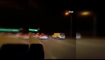Bursa'da asker konvoyunda tehlike saçtılar
