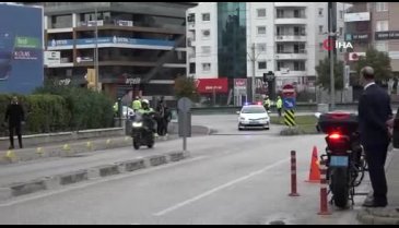 Bursa'da yüksekten düşerek şehit olan polis memuru için tören düzenlendi