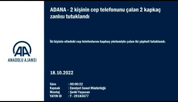 Adana'da 2 kapkaç zanlısı tutuklandı