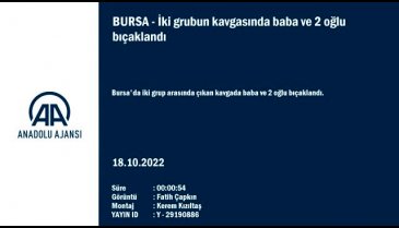 Bursa'da bıçaklı kavgayla ilgili 3 şüpheli gözaltına alındı