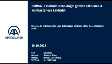 Bursa'da doğalgaz sızıntısından etkilenen 4 kişi hastaneye kaldırıldı