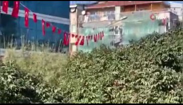Bursa'da 6 katlı binada ölümle burun buruna çalışma