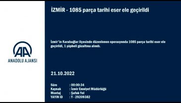 İzmir'de bir evden 1085 parça tarihi eser çıktı