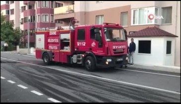 Edirne'de öğrenci apartında yangın çıktı