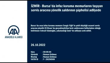 Bursa'da infaz koruma memurlarını taşıyan servis aracına yönelik saldırının şüphelisi tutuklandı