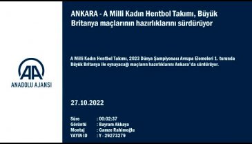 A Milli Kadın Hentbol Takımı, Büyük Britanya hazırlıklarını sürdürüyor