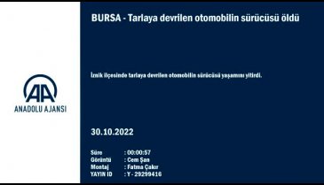 Bursa İznik'te can alan kaza!
