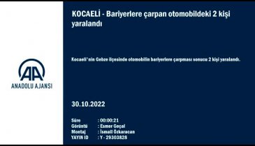 Kocaeli'de otomobil bariyerlere çarptı: 2 yaralı