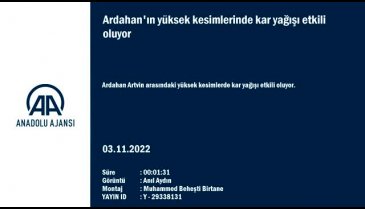 Ardahan'da kar yağışı etkili oluyor