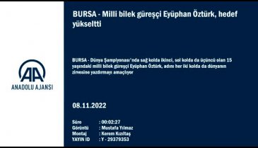 Milli bilek güreşçi Eyüphan Öztürk, hedef yükseltti