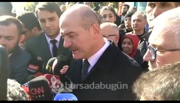 Bursa'da yangında hayatını kaybeden 9 kişiye Bakan Soylu'nun katıldığı cenaze töreniyle acı veda - 2