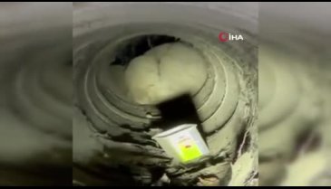 Bursa'da su kanalına düşen kuzuyu kurtarma operasyonu