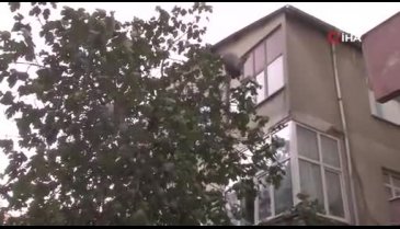 Teröristin yakalandığı ev görüntülendi