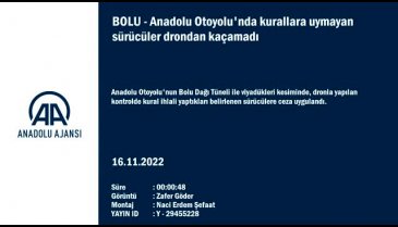 Anadolu Otoyolu'nda kurallara uymayanlar drone ile yakalandı!