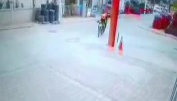 Karaman'daki motosikletli saldırının görüntüleri ortaya çıktı