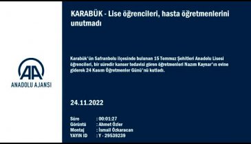 Karabük'te öğrencilerden hasta öğretmenlerine ziyaret: Hababam Sınıfı'nı akıllara getirdi