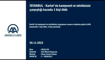 İstanbul'da kamyonetle servis minibüsü çarpıştı: 1 ölü