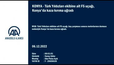 Konya'da askeri eğitim uçağı düştü