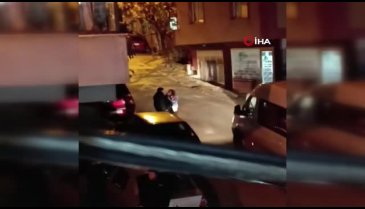 İstanbul'un göbeğinde kadına şiddet!