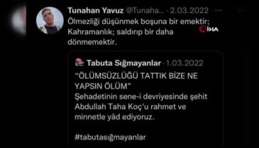 Bursalı şehit Tunahan Yavuz'dan geriye o acı mesaj kaldı..