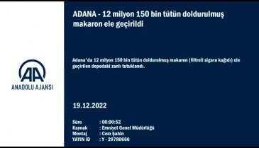 Adana'da kaçak sigara operasyonu