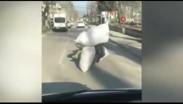 Bursa'da trafikte tehlikeli taşımacılık