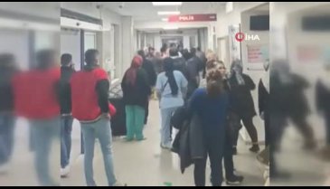 Bursa'da hastanede aileler birbirine girdi