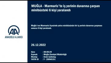 Muğla'da yolcu minibüsü duvara çarptı: 6 kişi yaralandı