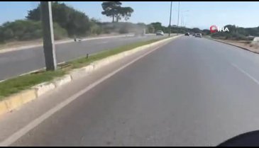 Antalya'da araç metrelerce sürüklendi: O anları youtube hesabında paylaştı