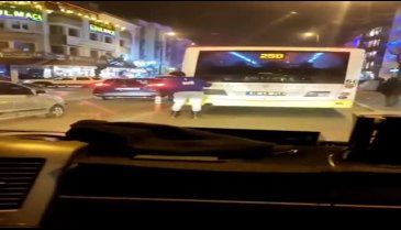 Bursa'da patenle tehlikeli yolculuk
