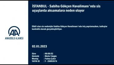 Sabiha Gökçen Havalimanı'nda sis engeli