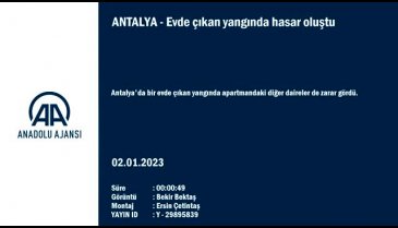 Antalya'da apartmanda çıkan yangın paniğe neden oldu