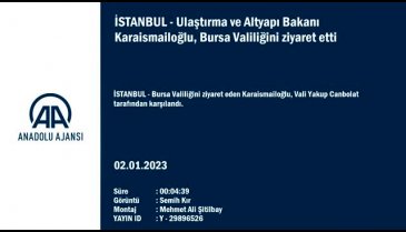 Bakan Karaismailoğlu'ndan Bursa Valiliği ziyareti