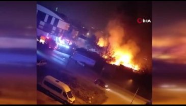 Bursa'da geri dönüşüm tesisindeki yangın korkuttu