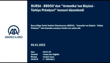 Bursa'da BBDSO'dan "Armonika'nın Büyüsü - Türkiye Prömiyeri" konseri